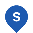 Sample image of a southbound marker